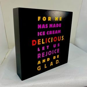 Hallmark Wall Art Ice Cream Sentiment